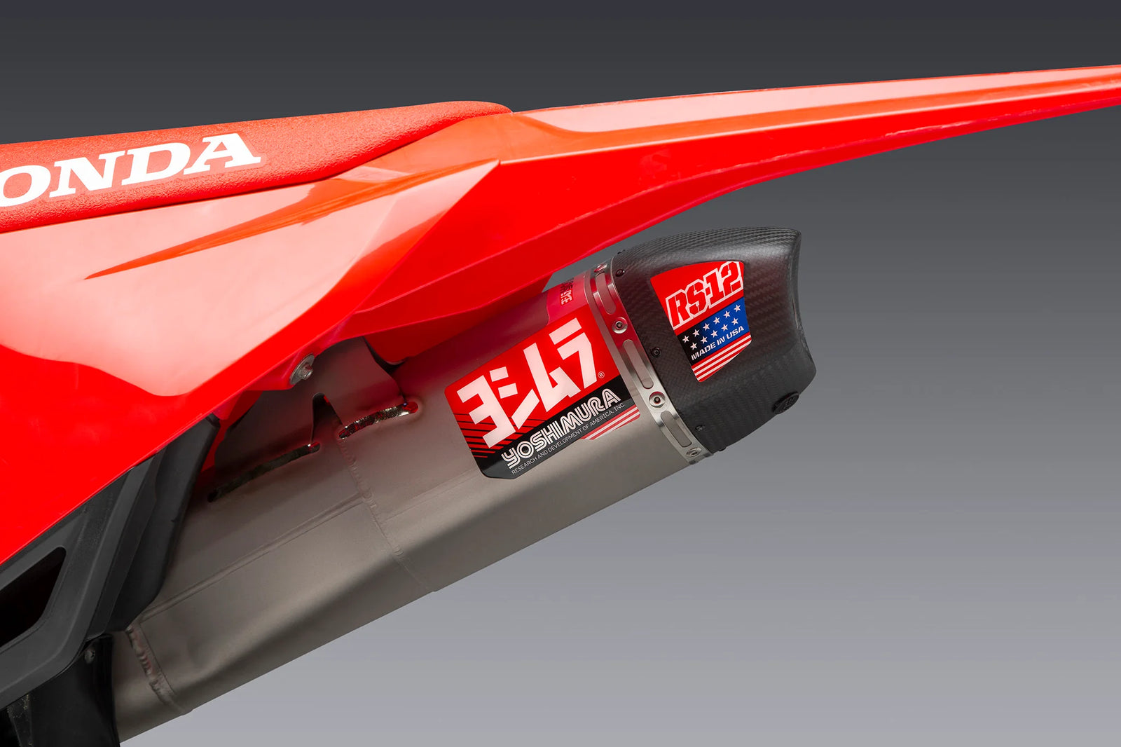 Yoshimura CRF450R/RX 2021-2024 / CRF450R-S 2023-2024 RS-12 Titanium Full Exhaust, W/ Titanium Muffler