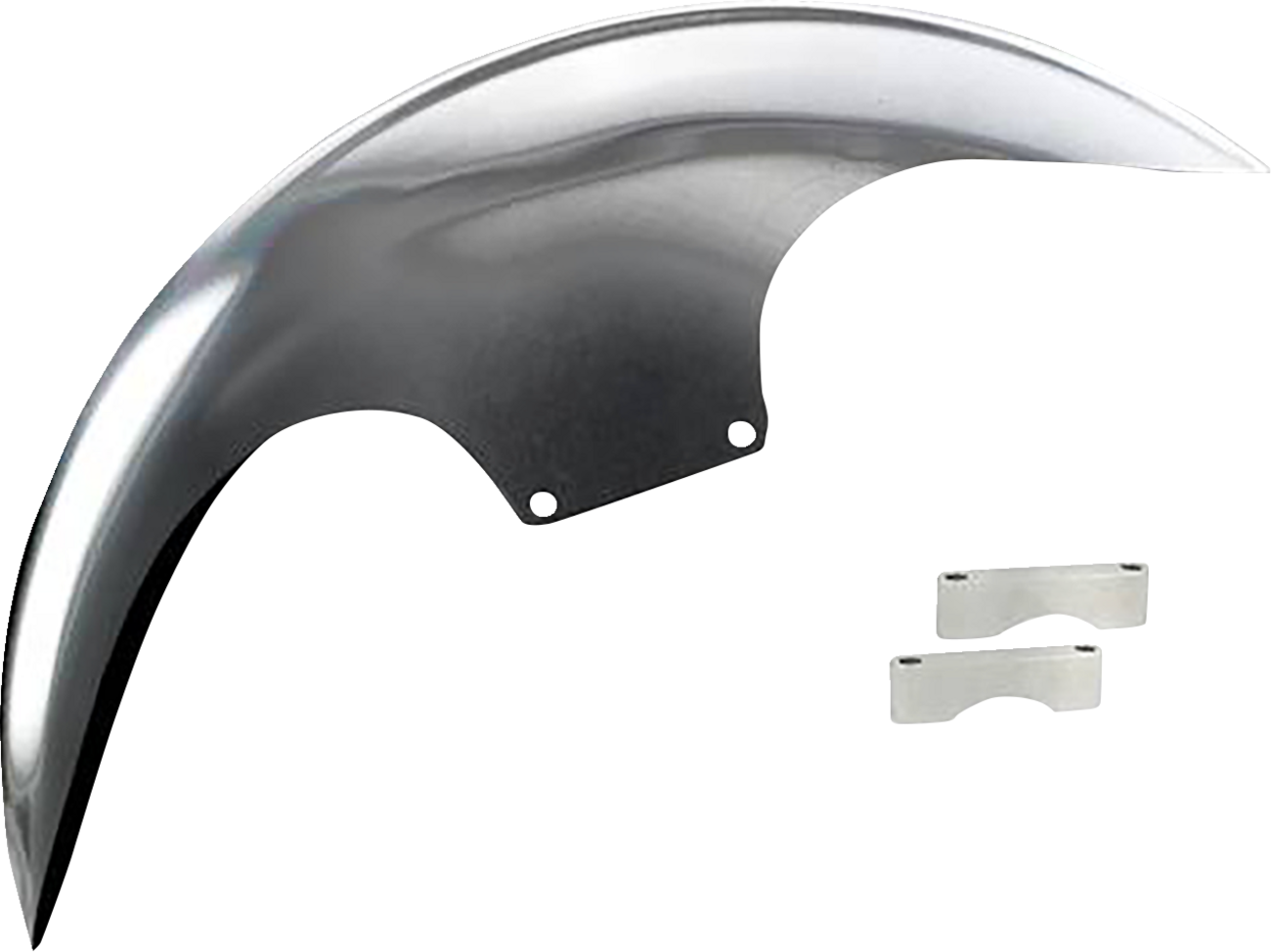 Paul Yaffe Bagger Nation Cafe Front Fender - 21" - Chrome Adaptors