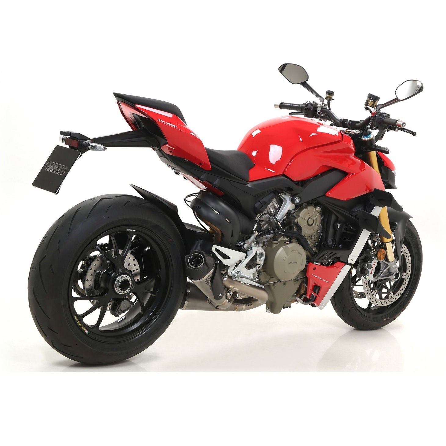 Arrow Works Full Titanium Slip-On Exhaust for Streetfighter V4 V4S