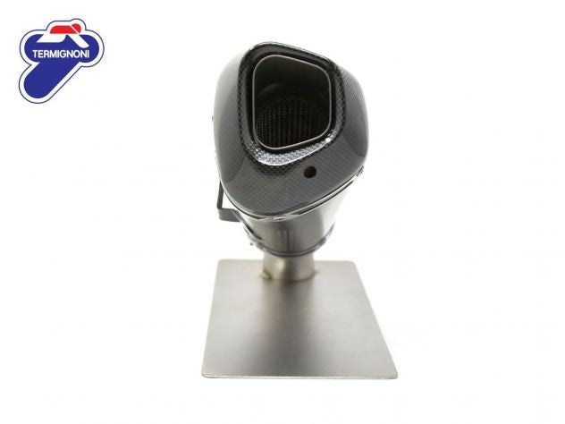 Termignoni SO0909440INC Silencer Slip On Relevance Conical Black Titanium Carbon End Cap