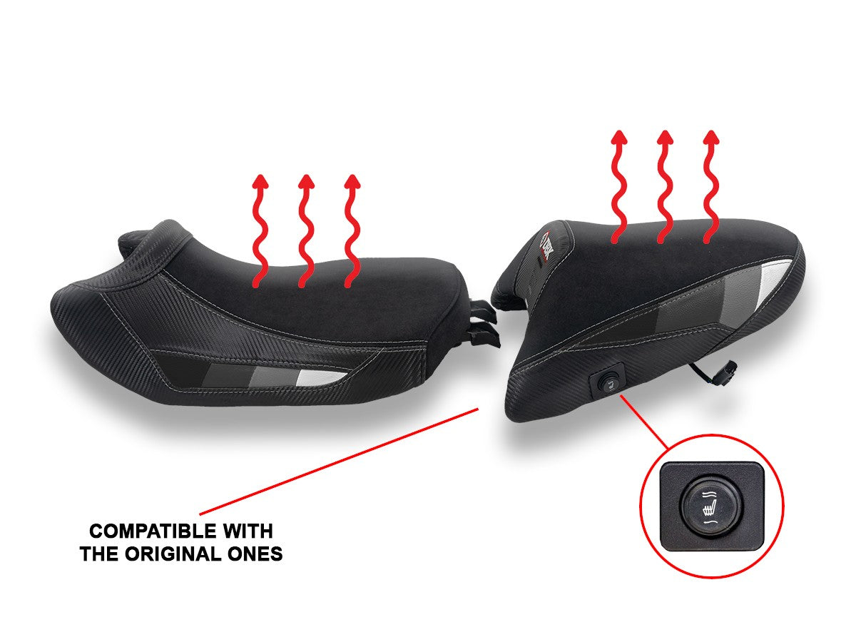 Ducabike DBK SEBR01 BMW R1300GS Lowered Heated Seat Complete Comfort (Rider + Passenger) - Black