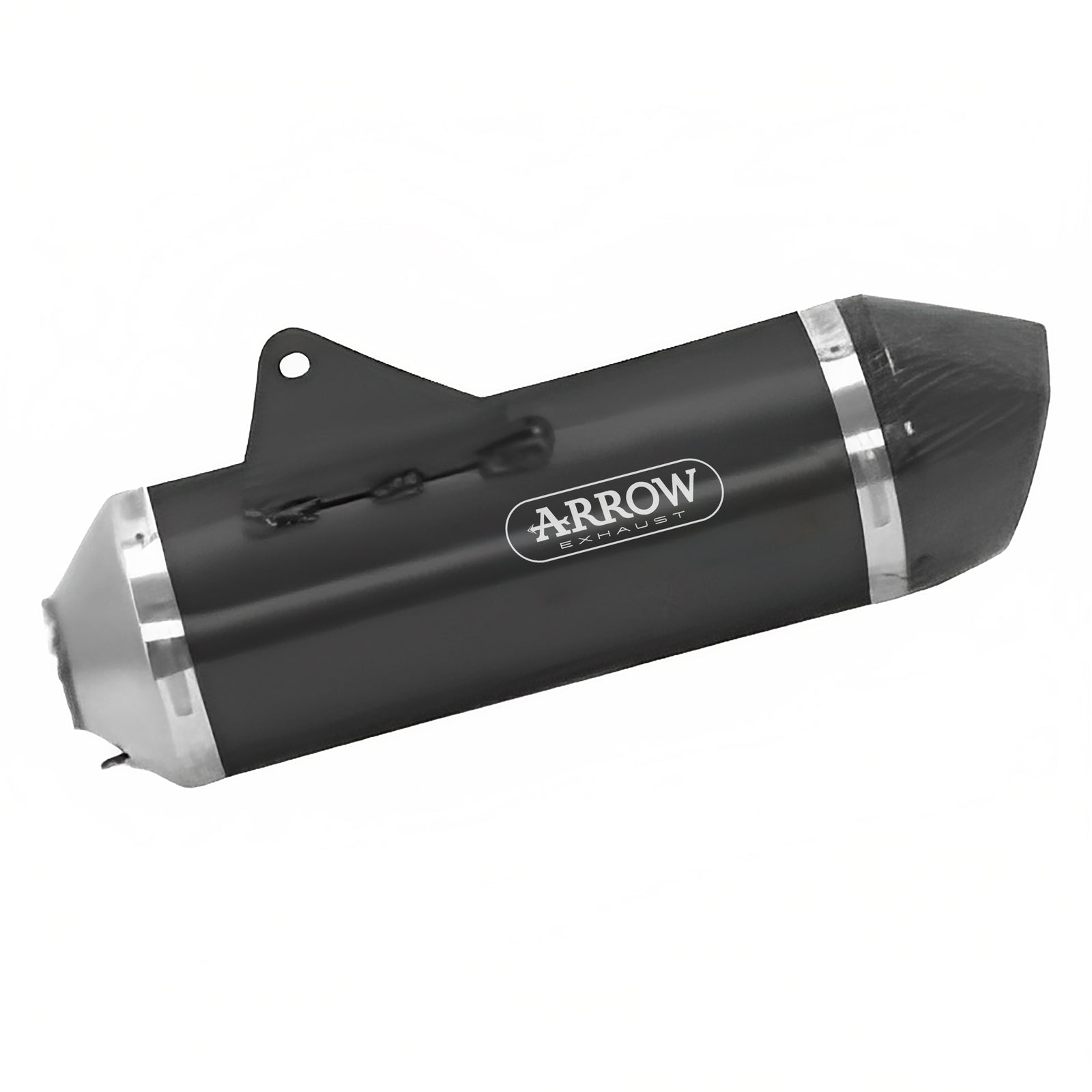 Arrow 72624AKN Race-Tech Aluminium Dark Slip On With Carbon End Cap