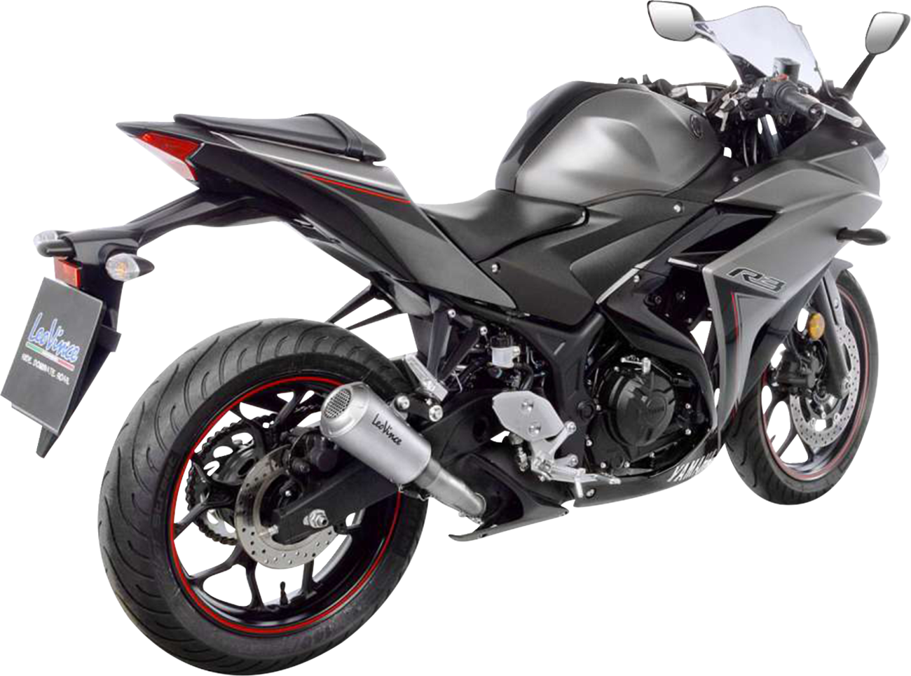 LeoVince LV-10 Slip-On Muffler - YZF-R3 - Stainless Steel