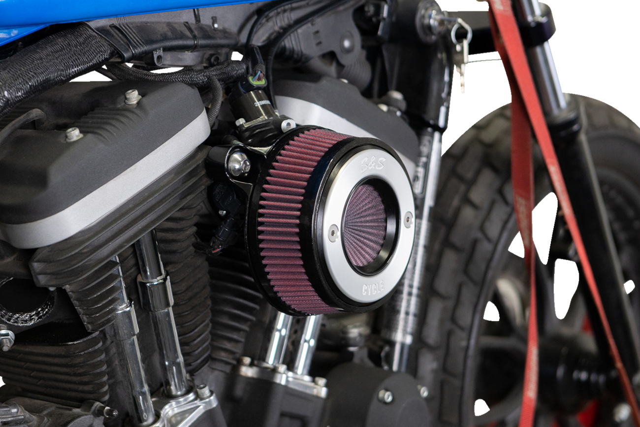 S&S Cycle Air Stinger Stealth Air Cleaner Kit - Black Chrome Ring