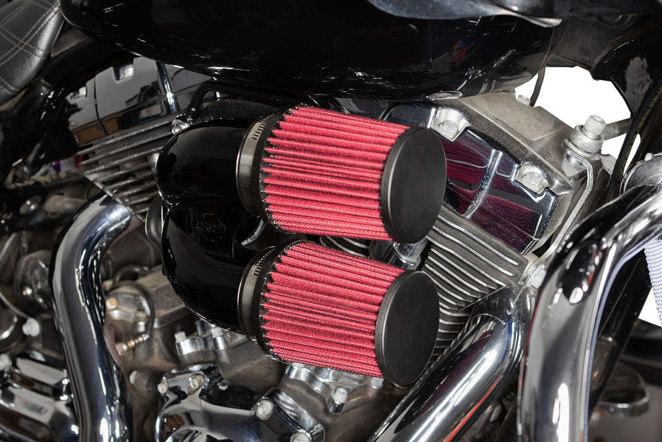 S&S Cycle Tuned Induction Air Cleaner Kit - Gloss Black