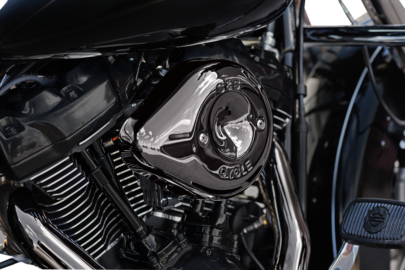 S&S Cycle Stealth Teardrop Air Cleaner - M8 - Lava Chrome