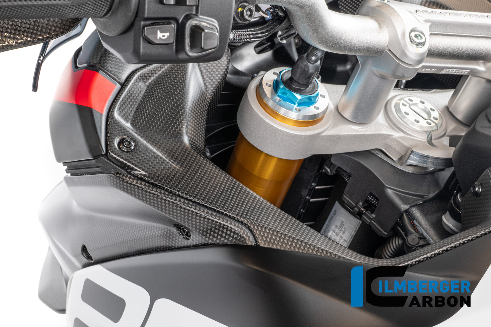 Ilmberger Carbon Cover Near The Instruments Left Side Matt Multistrada V4