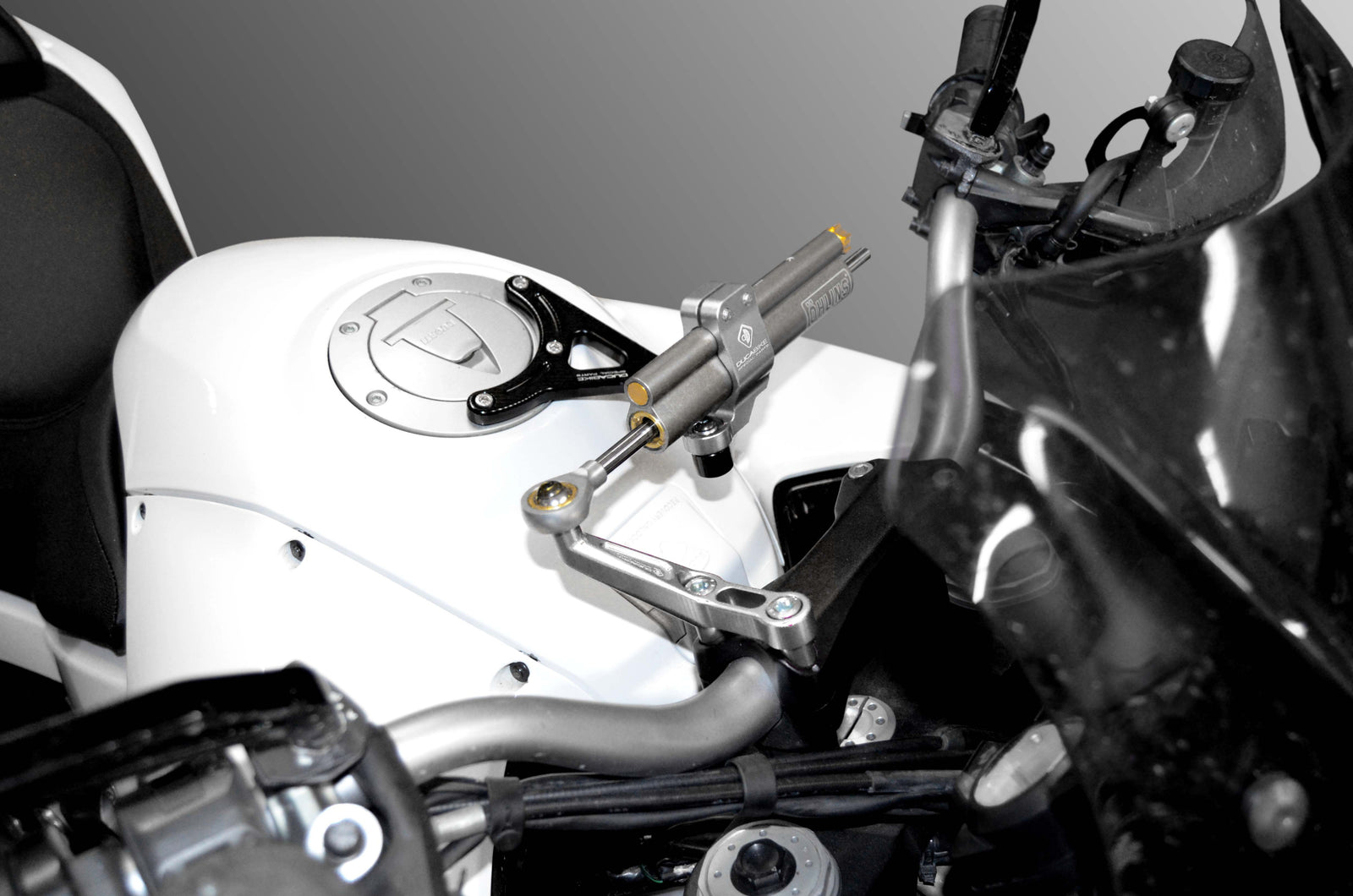 Ducabike DBK SAS11 MTS My10/11 Kit Mount Steering Damper - BLACK-SILVER
