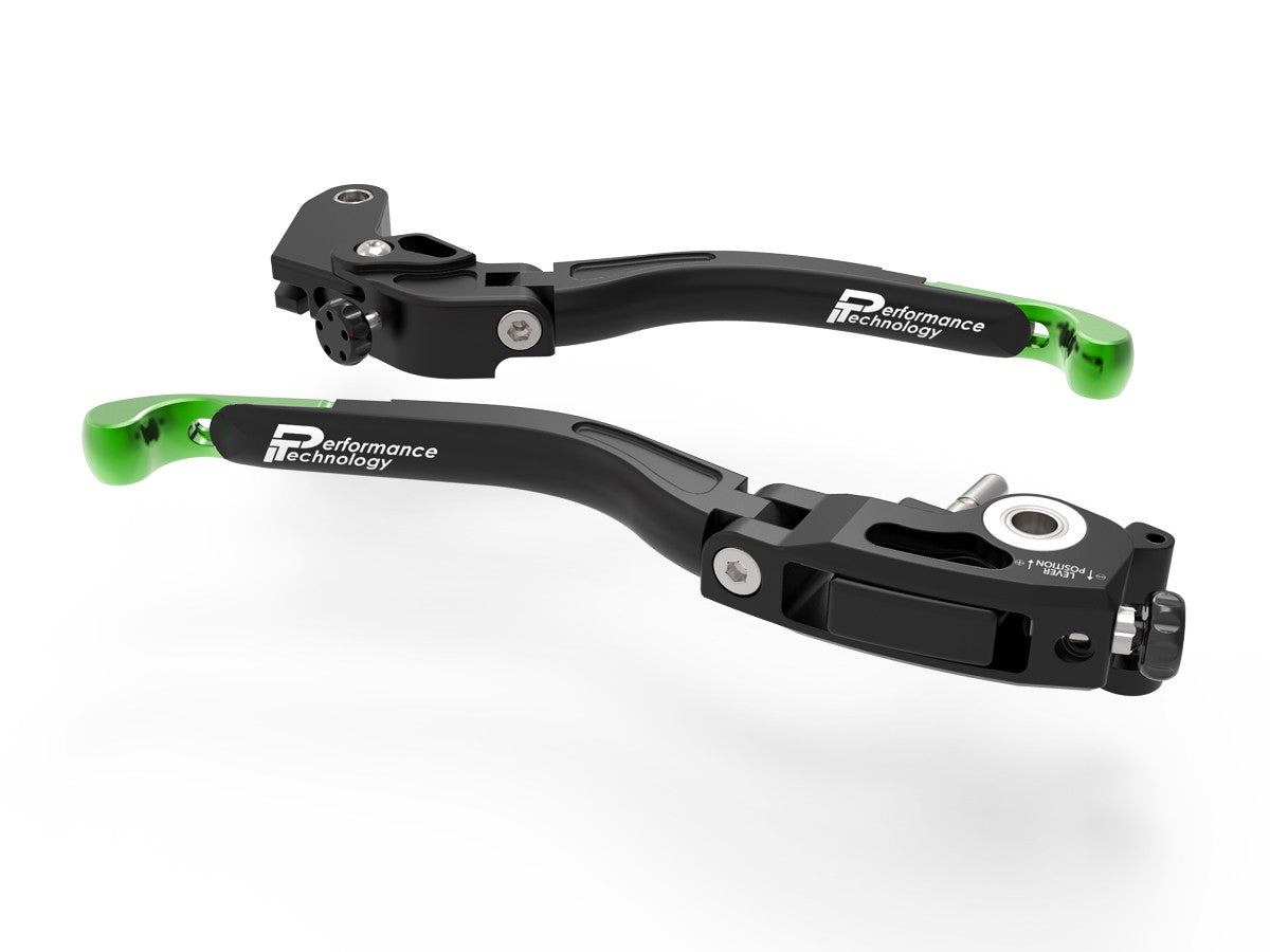 Ducabike DBK L22 Evo Honda Brake + Clutch Levers - BLACK-GREEN