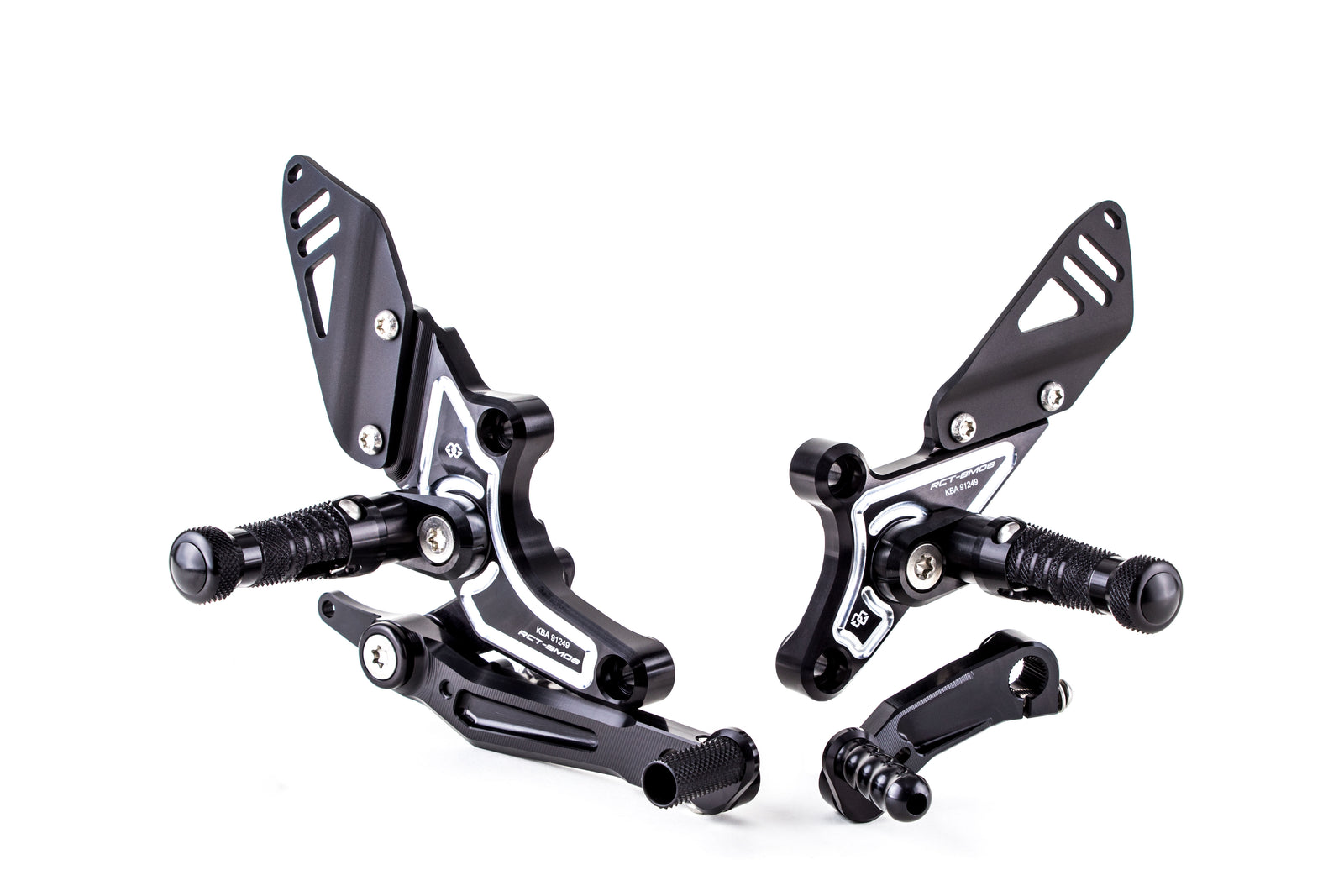 Gilles Tooling Footrest System RCT10GT Black-Silver