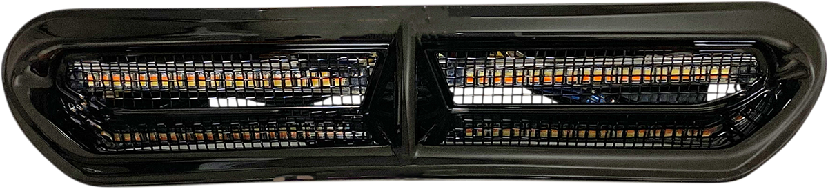 Custom Dynamics Genesis® 4 All-In-One Dynamic LED Batwing Fairing Vent Insert