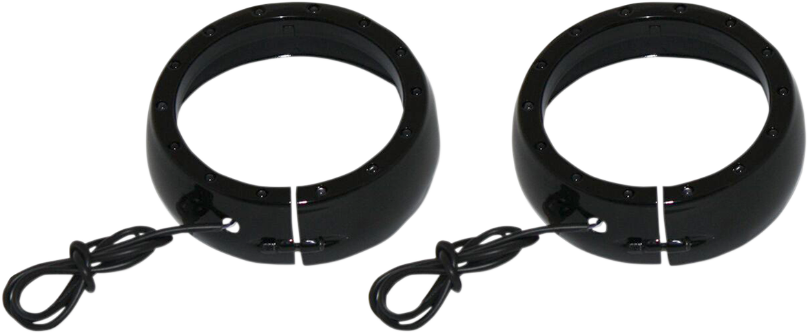 Custom Dynamics Lighted Passing Lamp Trim Ring '06-'13 FLHT - Black