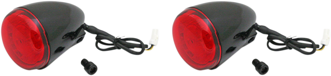Custom Dynamics ProBEAM® Turn Signals - Black/Red