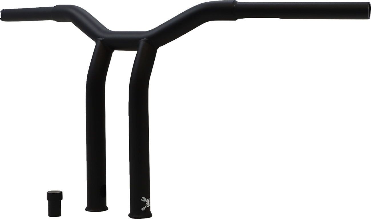 Burly Brand Dominator Handlebar - Raked - 12" - Matte Black