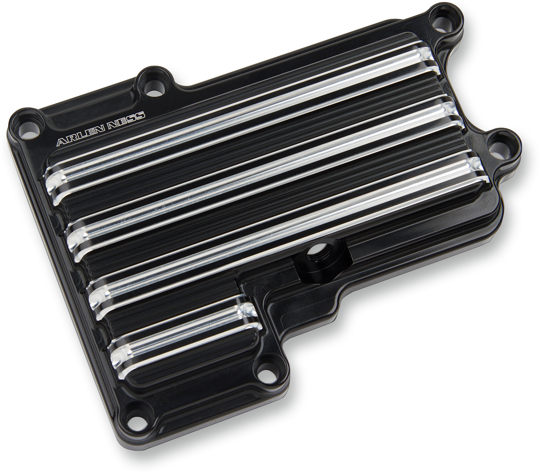 Arlen NESS 10-Gauge Transmission Top Cover - BlackMachined - '06-'17 Harley-Davidson