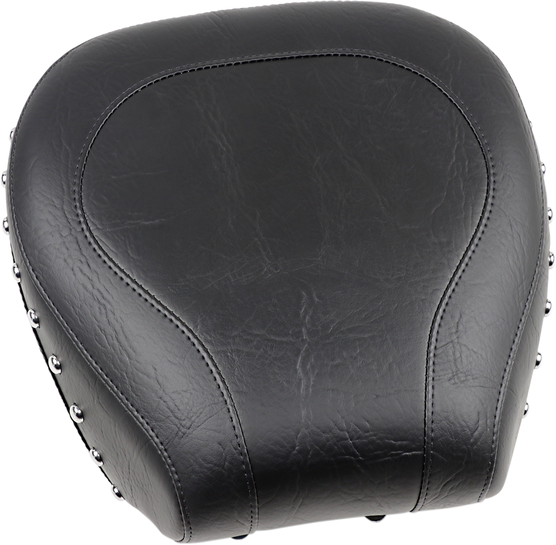 Mustang Wide Rear Seat - Studded - Black - Softail '84-'99