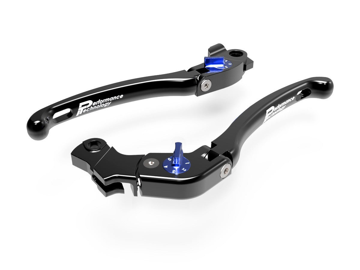 Ducabike DBK LE04 Brake / Clutch Adjustable Levers Eco GP 1 - BLACK-BLUE