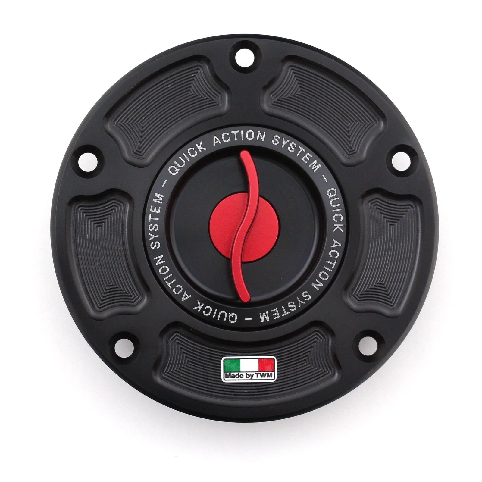 TWM Quick Action CNC Aluminum Gas Cap For Aprilia - TAPR.01 - Red