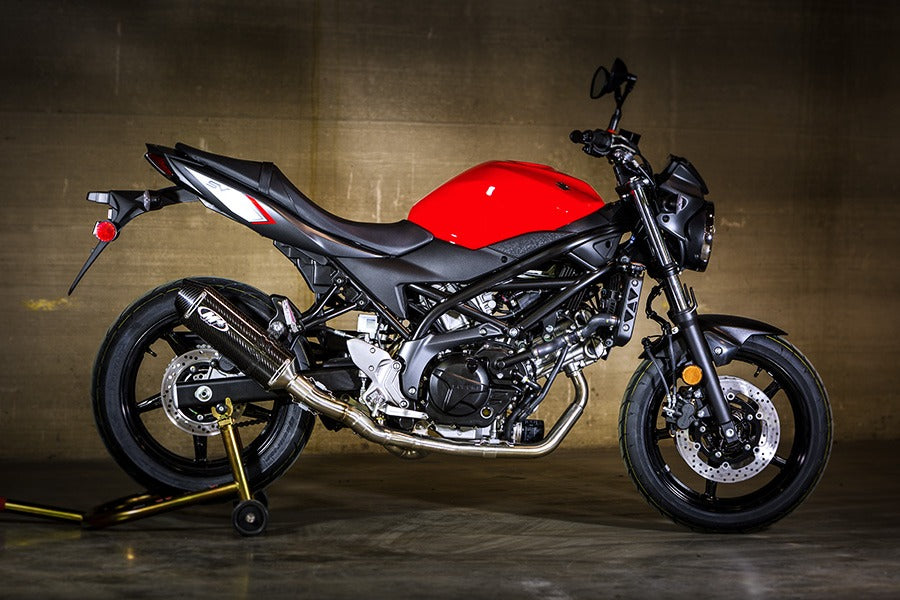 M4 Exhaust 2017 SV-650 Full System with Carbon muffler