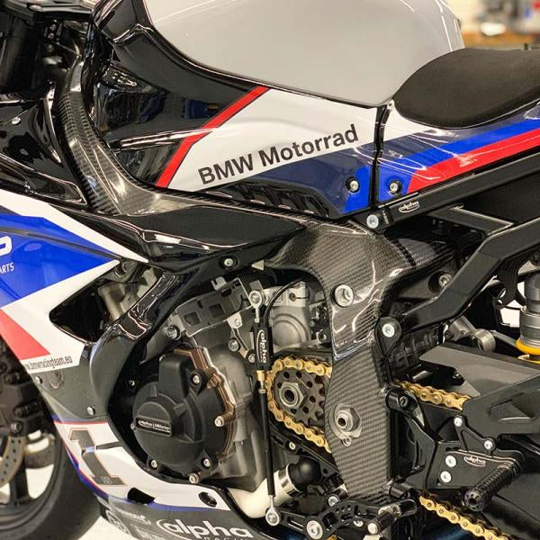 Alpha Racing Carbon Fiber Frame Cover Set For BMW S1000RR M1000RR