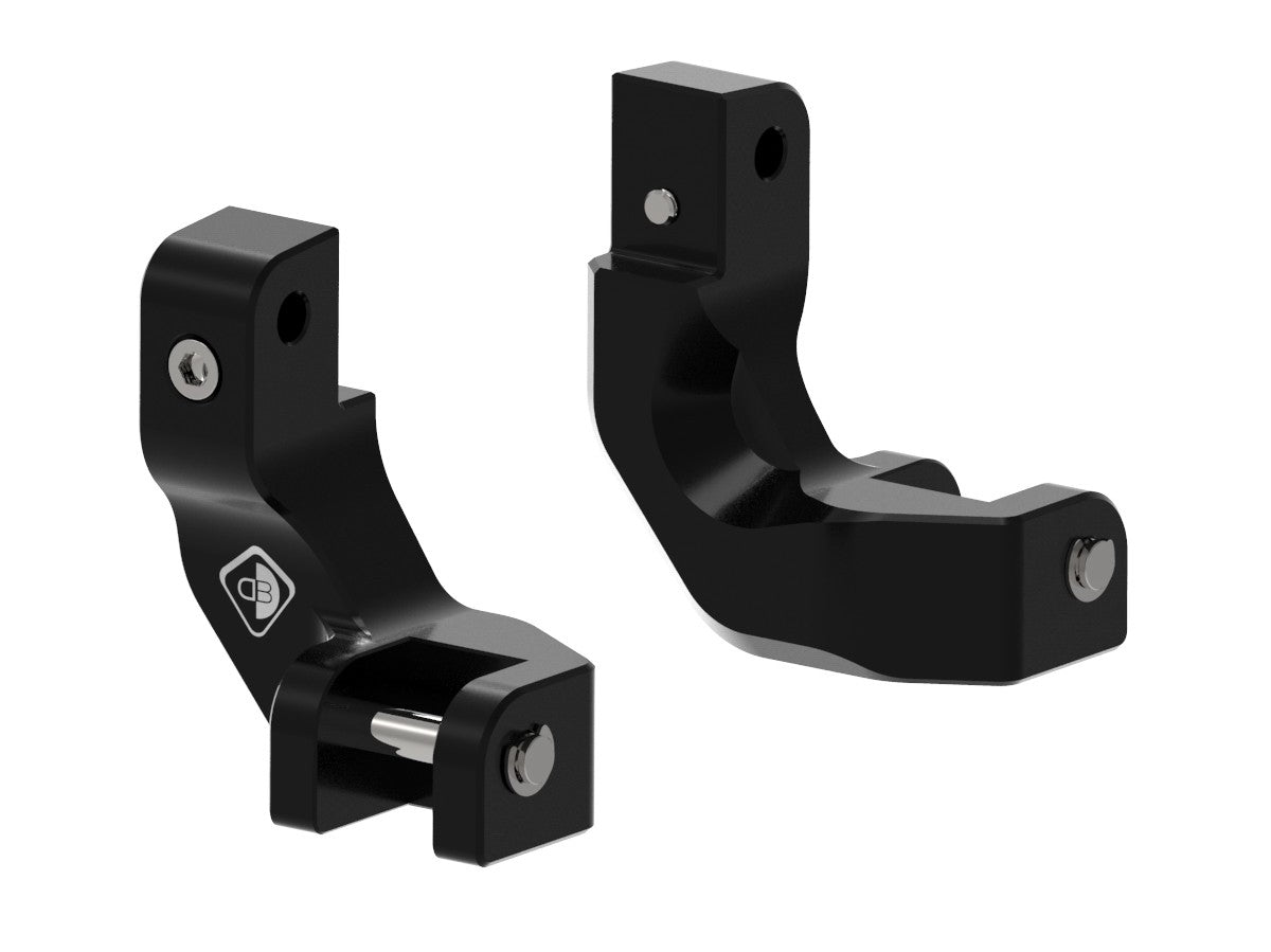 Ducabike DBK PAP04 Moto Guzzi Passenger Footpeg Comfort Kit - Black