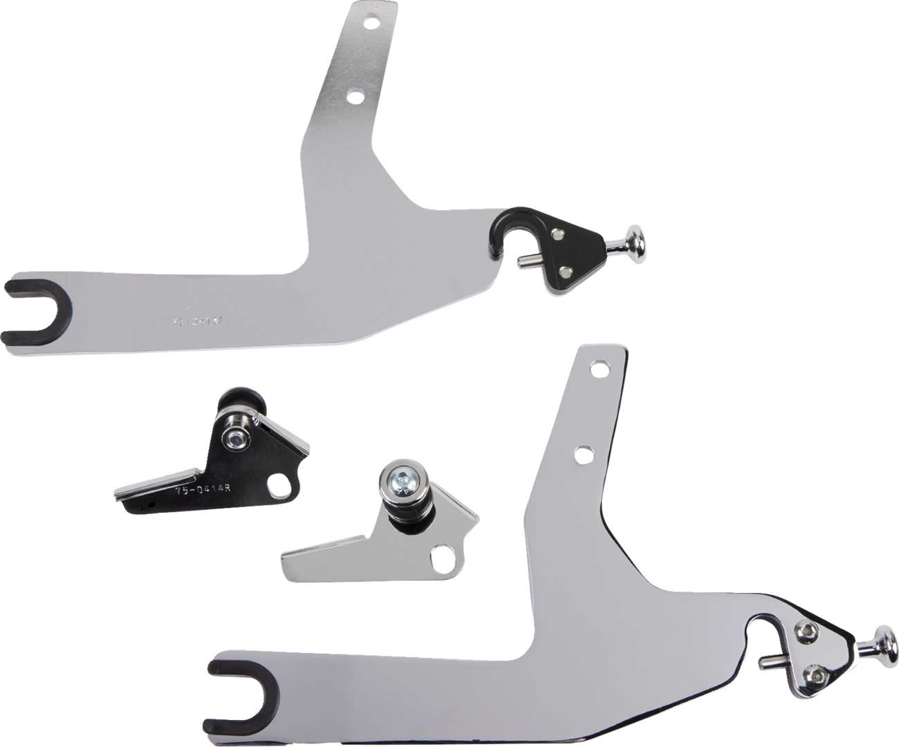 Cobra Backrest Kit - 14" - Chrome - Softail