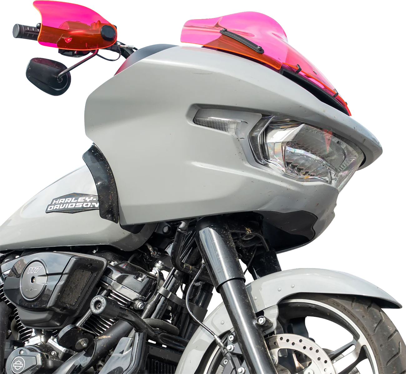 Klock Werks Flare® Handguards - Harley-Davidson Hydraulic Clutch - Pink Ice
