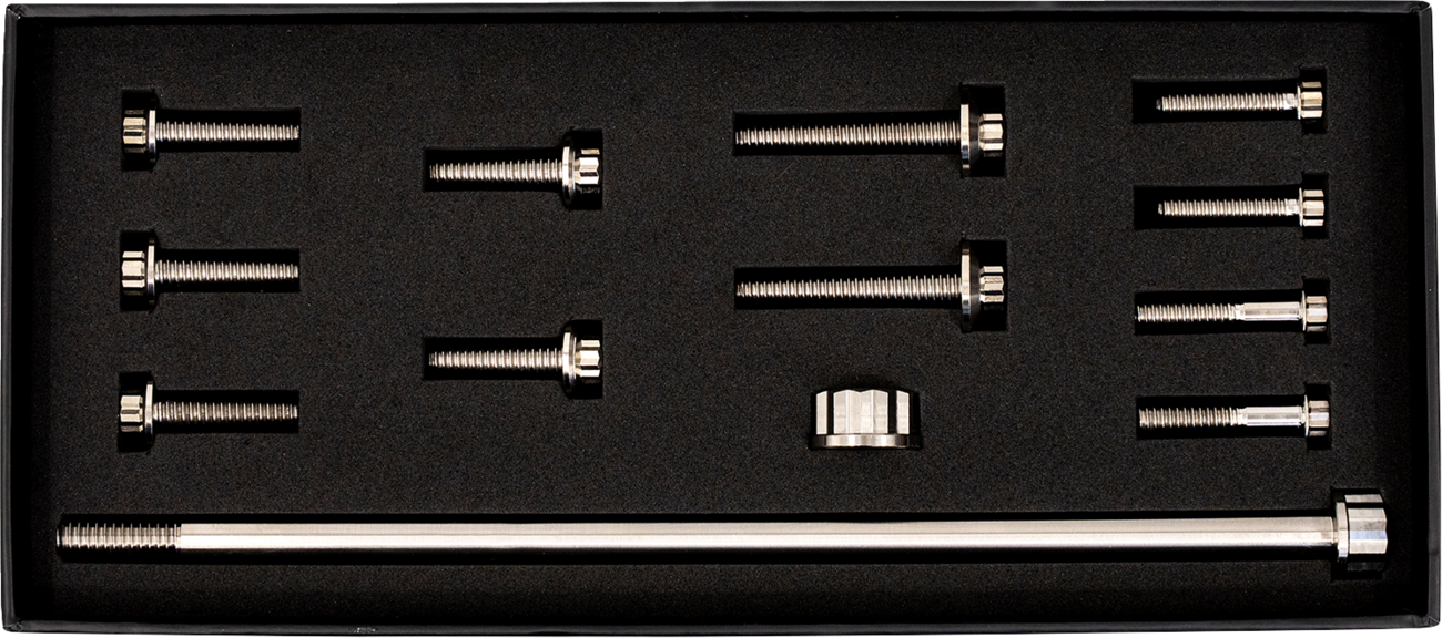 Trask Bitchin' Bolts Hardware Kit - Titanium - M8 - Motor Mount