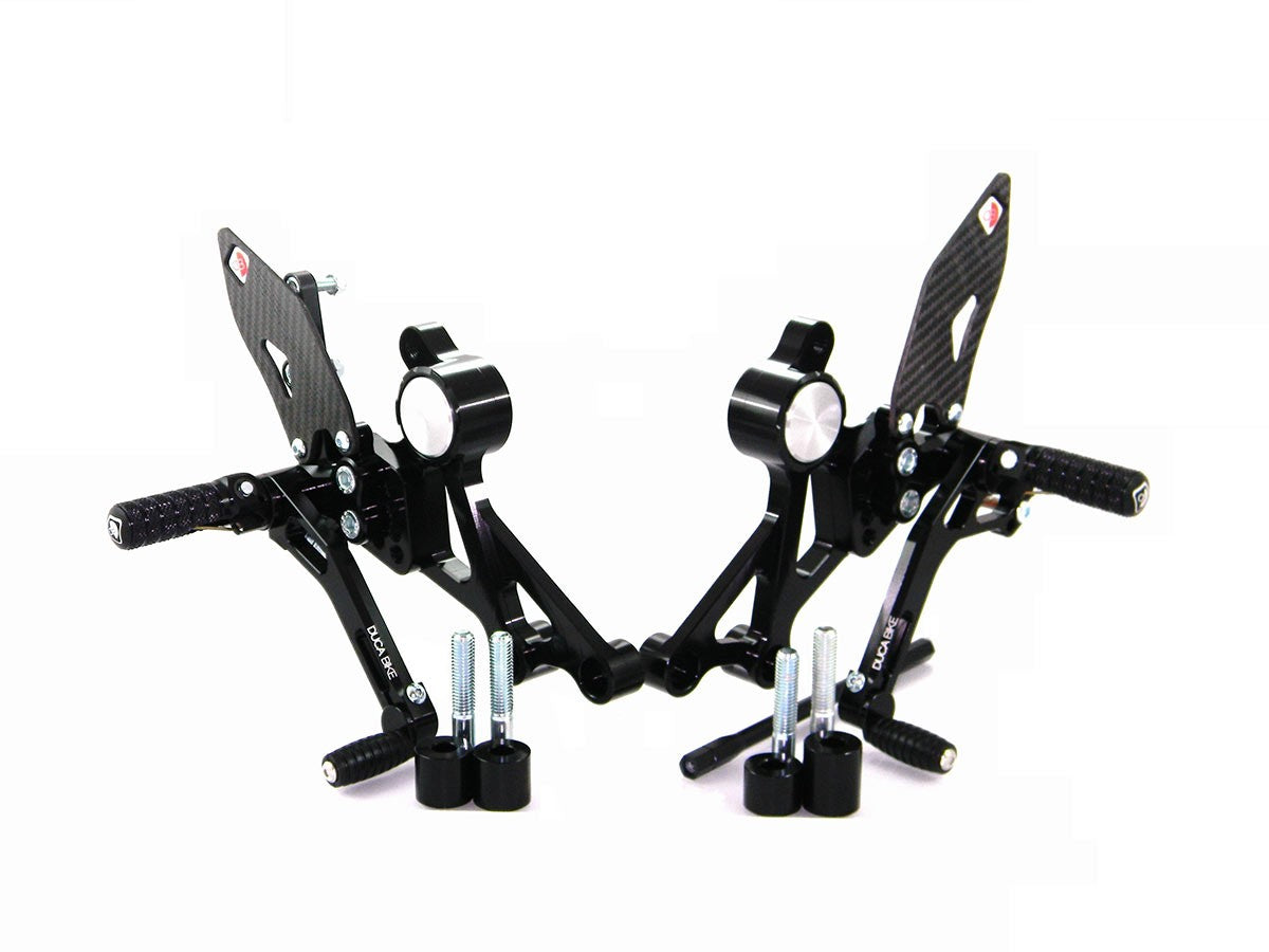 Ducabike DBK PRNM01 Pilot Adjustable Rearset - BLACK-BLACK
