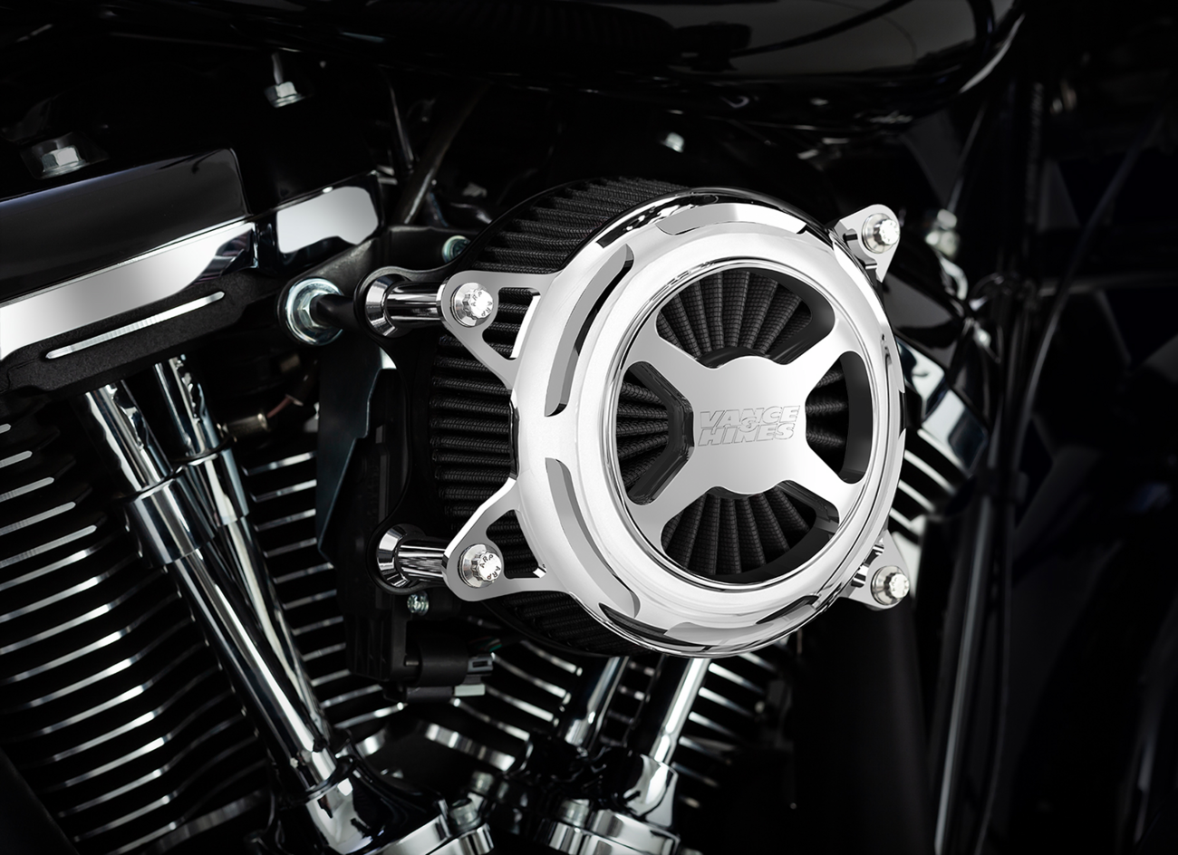 Vance & Hines VO2 X Air Intake Kit - Chrome