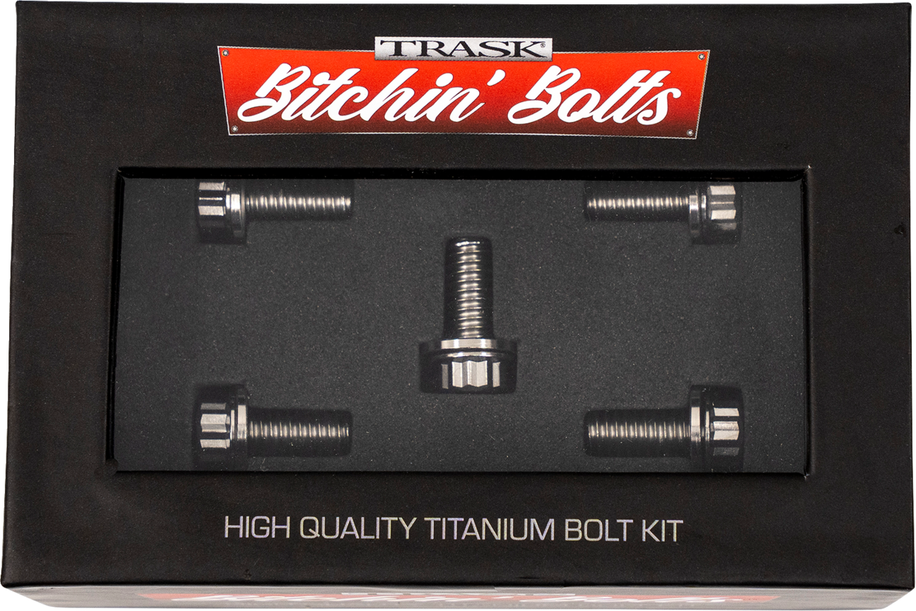 Trask Bitchin' Bolts Hardware Kit - Titanium - M8 - Derby Cover