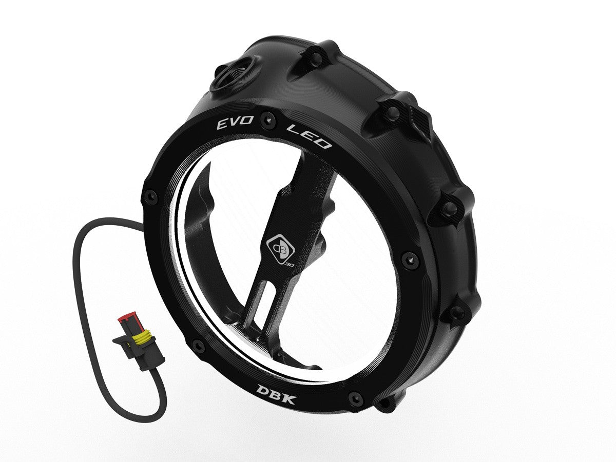Ducabike DBK Ccdvl12 BMW Evo LED Clear Clutch Cover - BLACK-BLACK