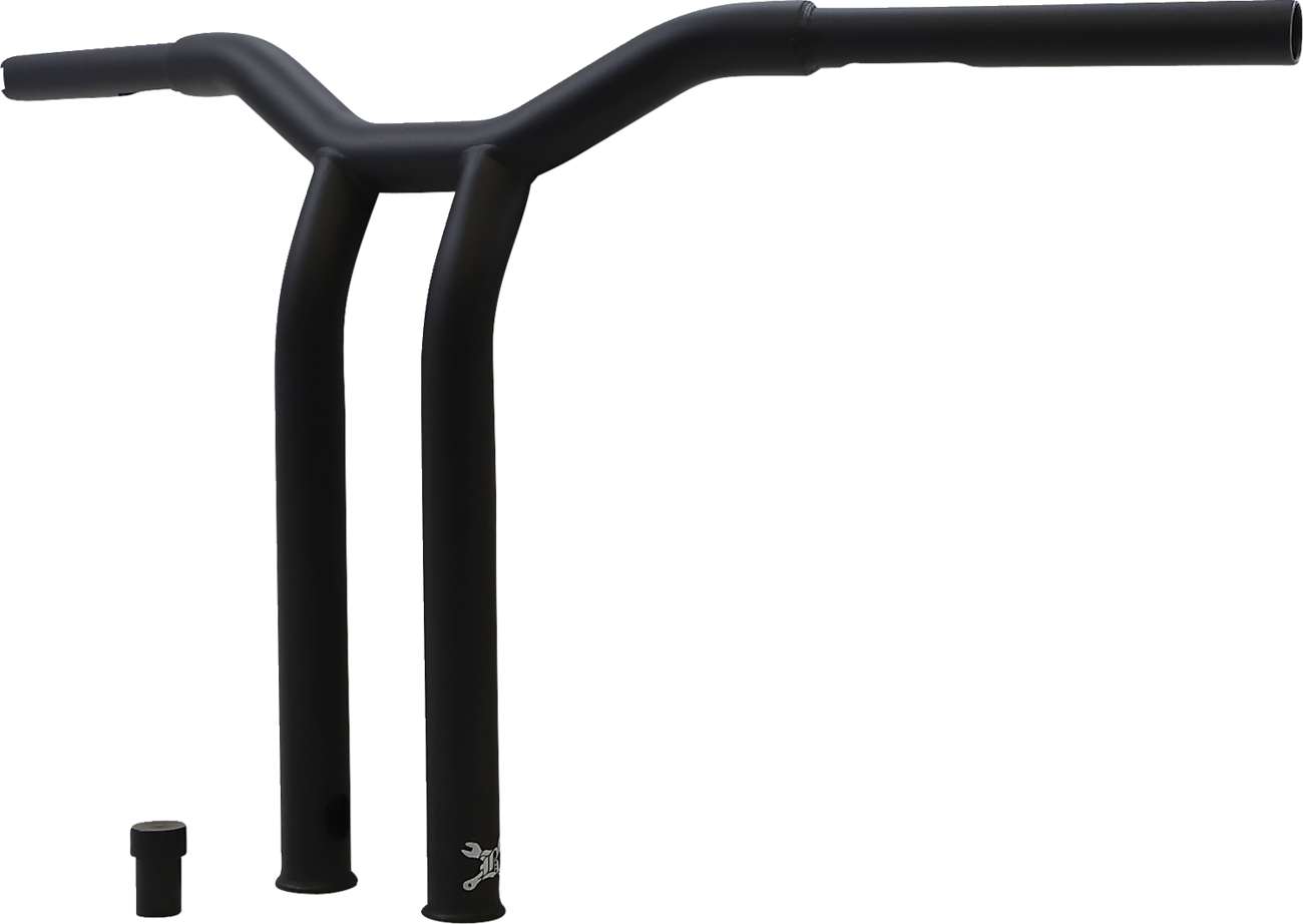 Burly Brand Dominator Handlebar - Raked - 14" - Matte Black