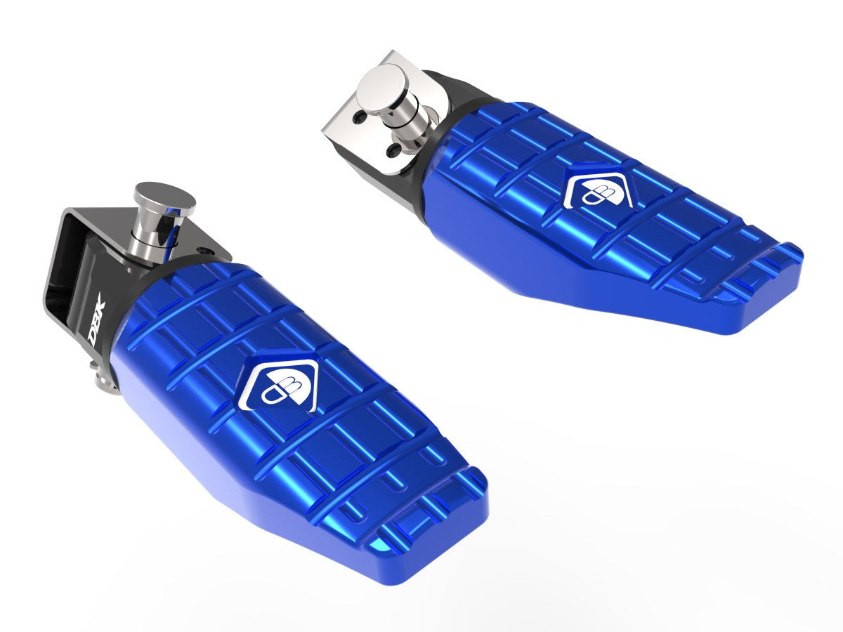 Ducabike DBK KPDM09 BMW R1300GS Sport Passenger Footpegs Kit - BLUE