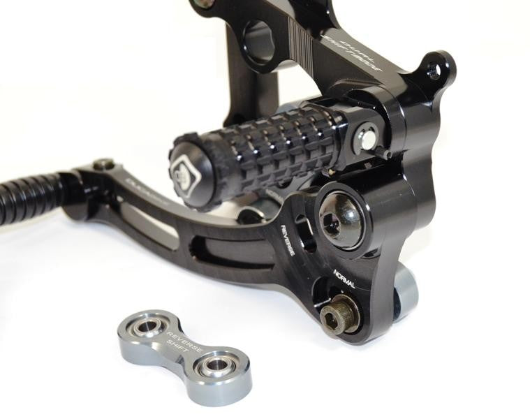 Ducabike DBK PR119903 Adjustable Rearset SBK Panigale - BLACK-BLACK