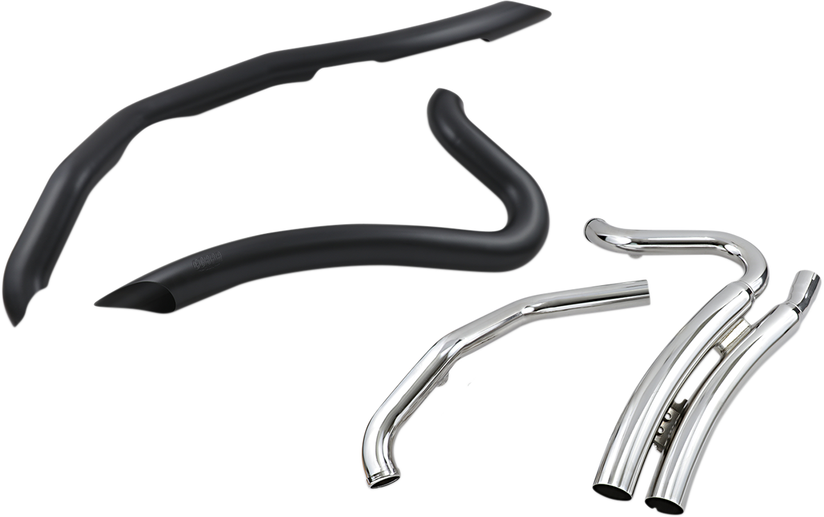 Cobra Speedster Swept Short Exhaust - Black