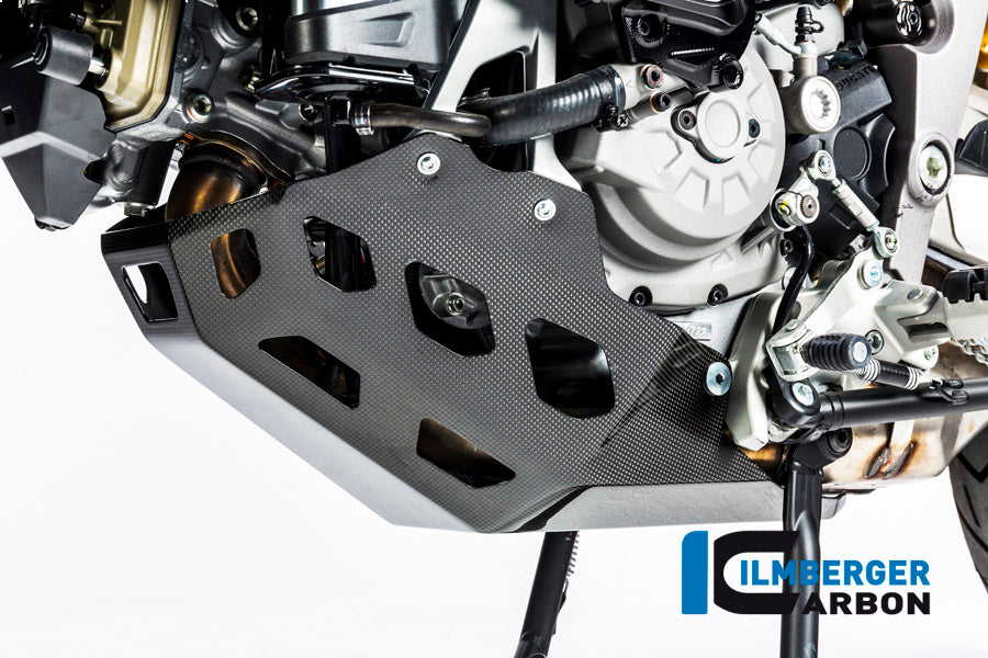 Ilmberger Carbon Belly Pan Surface Ducati MTS 1200 2016 Enduro - Gloss