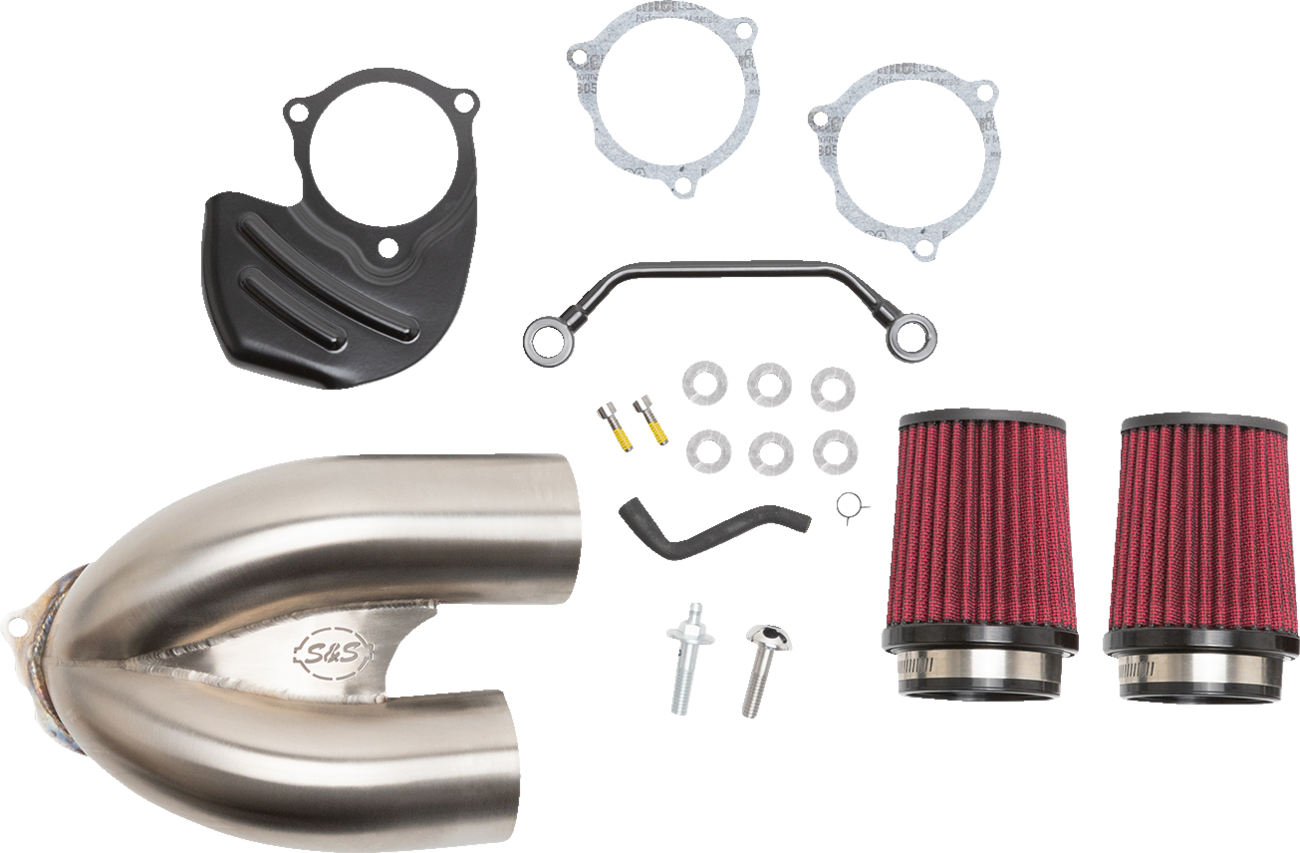 S&S Cycle Tuned Induction Air Cleaner Kit - Stainless Steel