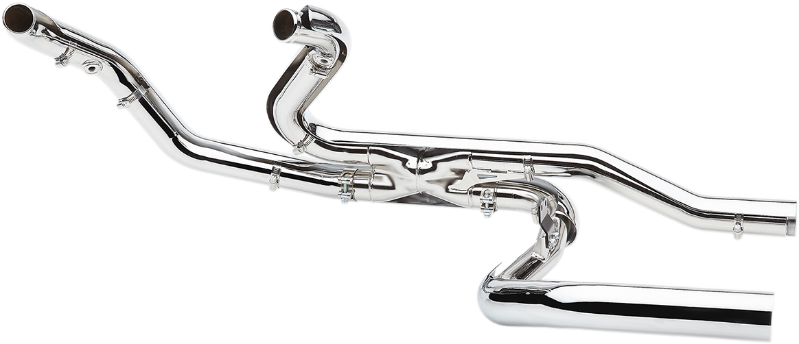 Cobra Powerport Trike Dual Headpipes - Chrome