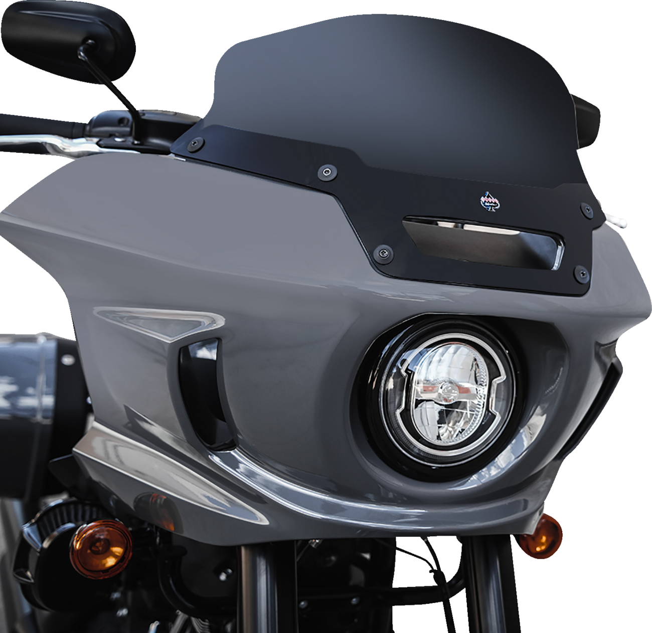 Klock Werks Flare® Windshield - 6" - Dark Smoke - FXLRST