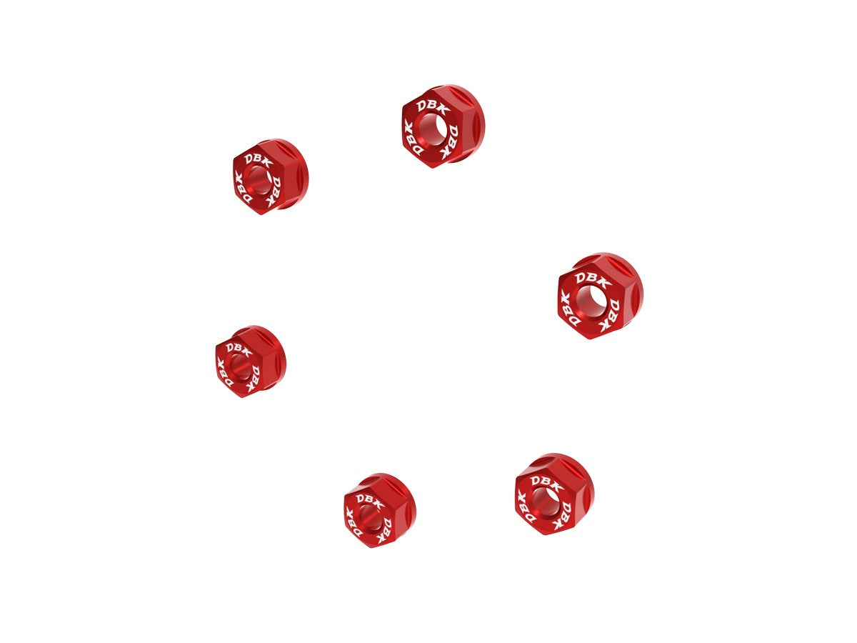 Ducabike DBK 6DSB05 NUTS SET REAR SPROCKET CARRIER M10x1.25 - Red