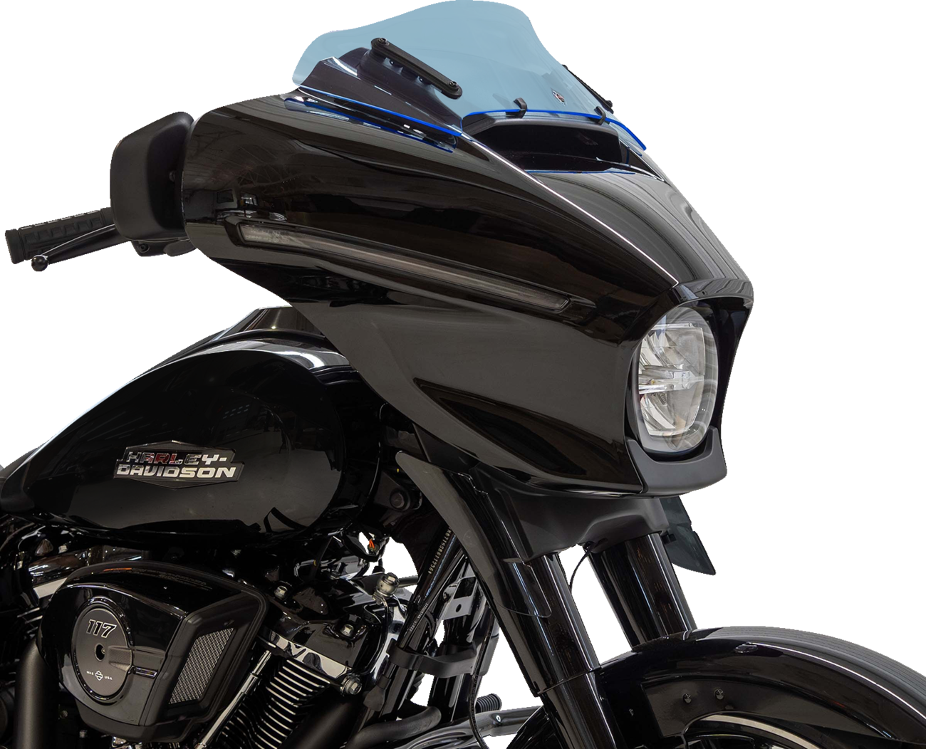 Klock Werks Ice Flare® Windshield - 6-1/2" - Blue Ice - FLHX