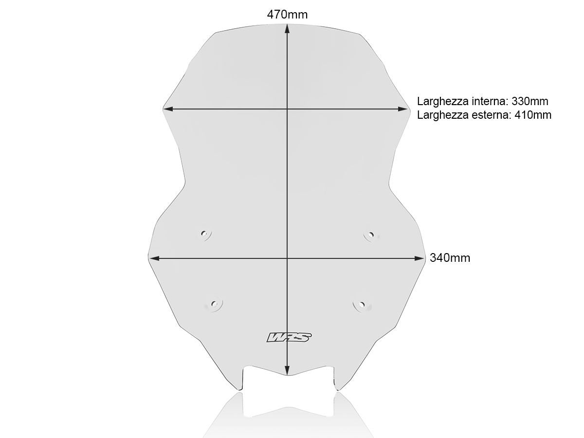 WRS Caponord Windscreen Kawasaki Z 1000 SX / Ninja 1000 SX 2017-2026