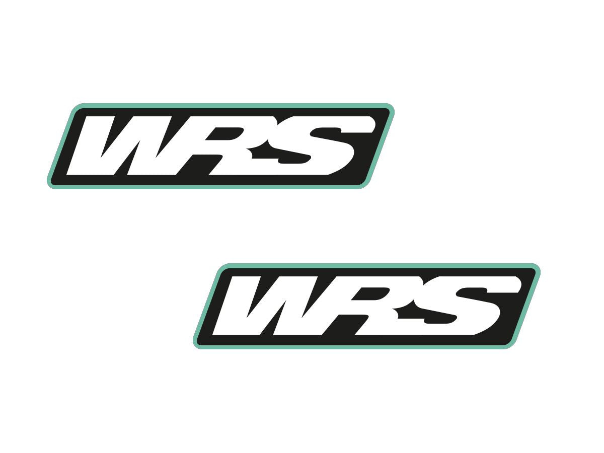 WRS Windscreen Stickers Motogp Team Version Set Of 2 - LIGHT BLUE TIFFANY / 130mm