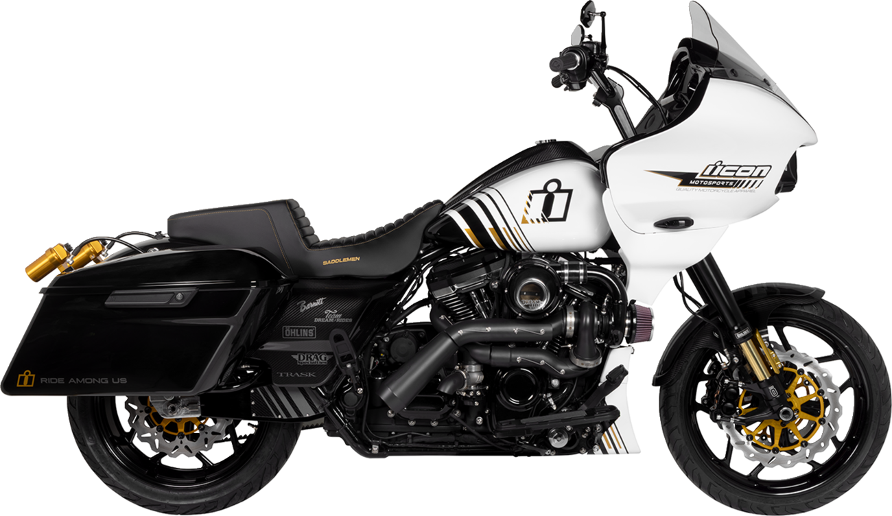 Saddlemen Side Cover - Carbon Fiber/Gloss