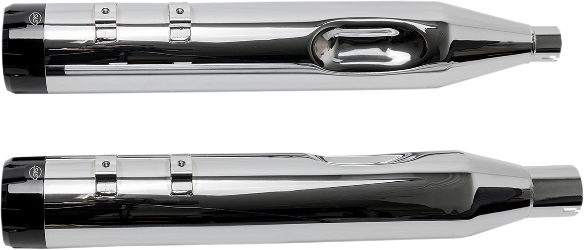S&S Cycle 4-1/2" MK45 Performance Mufflers - Black Thruster