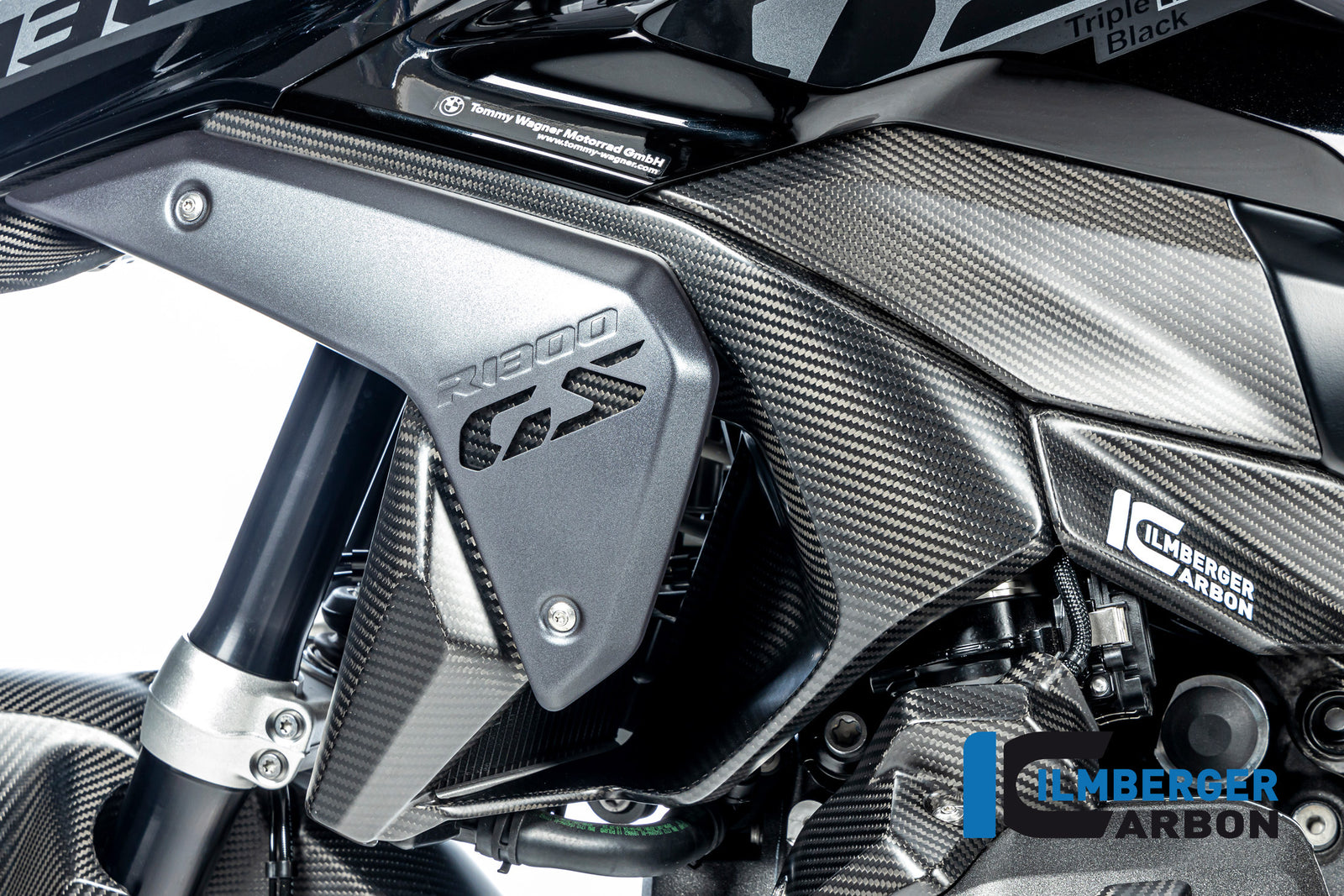 Ilmberger Carbon Air Vent Cover Left BMW R 1300 GS - Matte / Twill