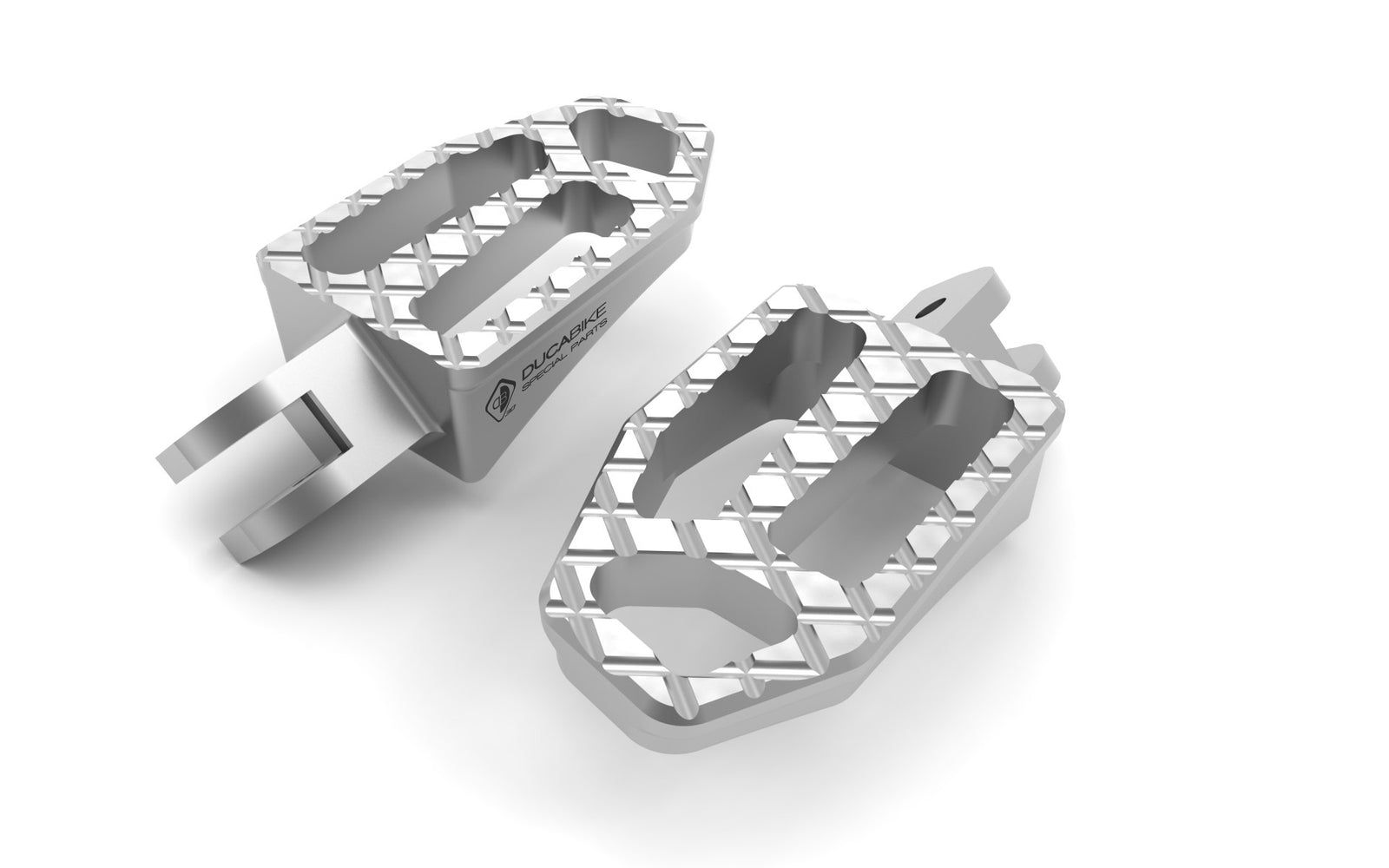 Ducabike DBK PPDV09 Pilot Footpegs - SILVER