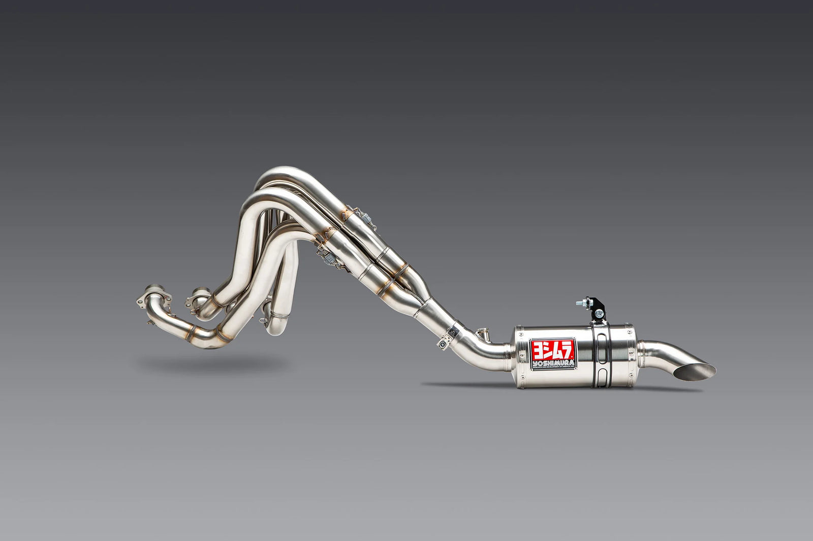 Yoshimura GSX-R1000 05+ / ZX-10R 07+ Oval Track Mod Lites Stainless Full Exhaust, W/ Stainless Muffler
