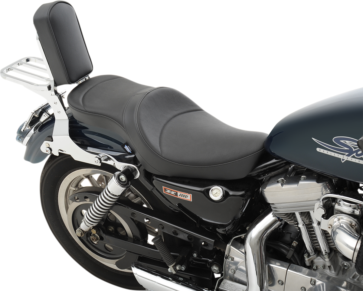Drag Specialties Seats Low-Profile Double Bucket 2-Up Vinyl Seat